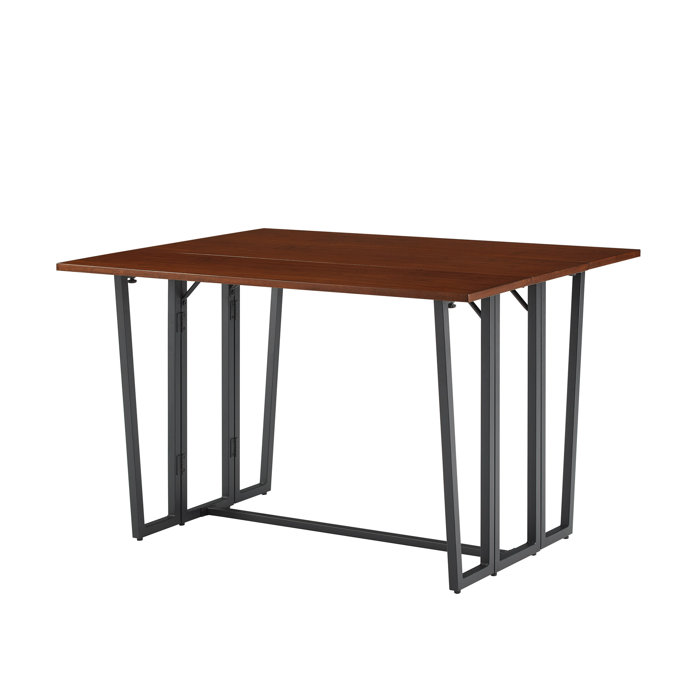 17 Stories Drop Leaf Trestle Dining Table Wayfair
